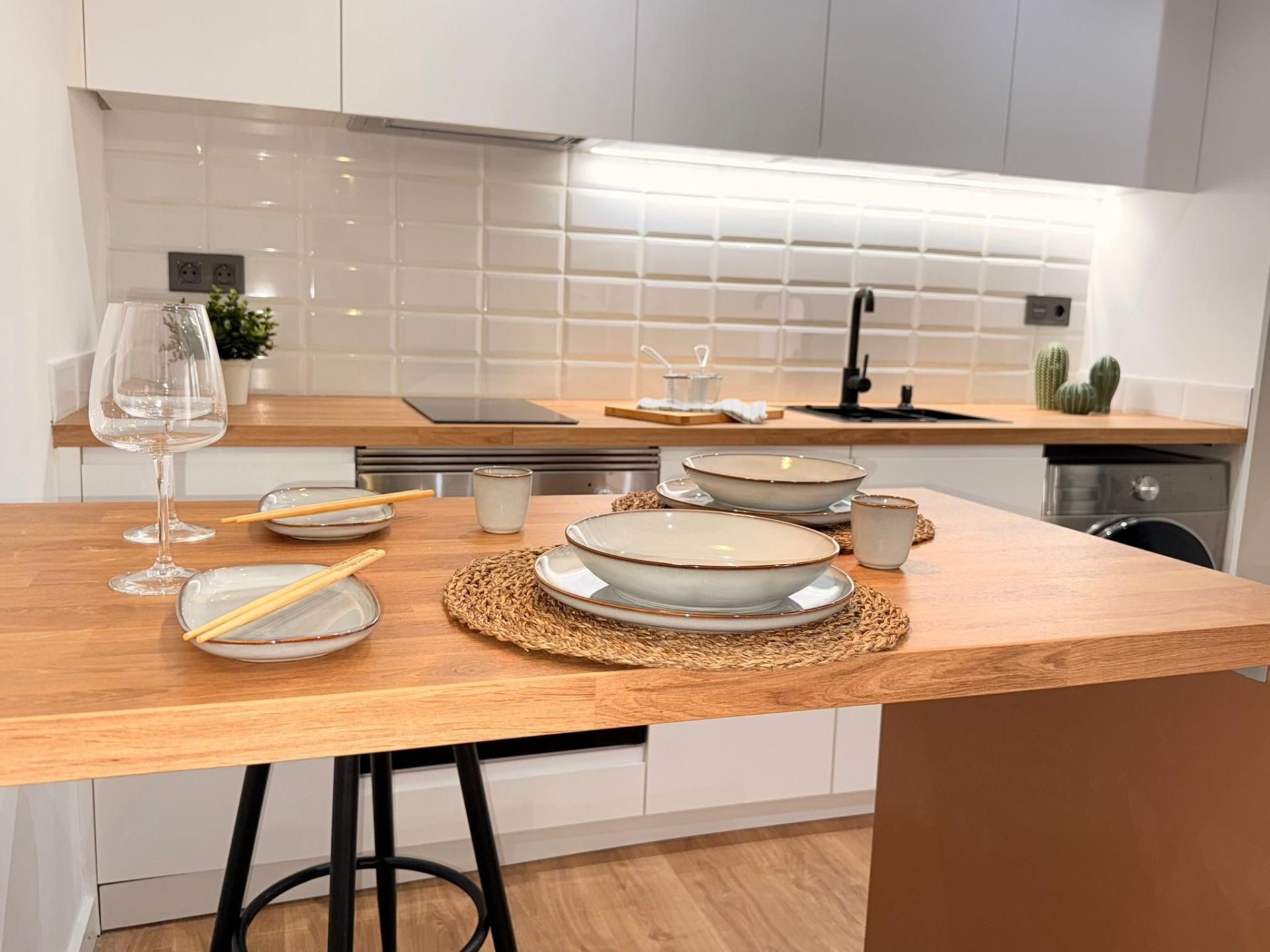 Kitchen of Flat for sale in Sabadell  with Heating