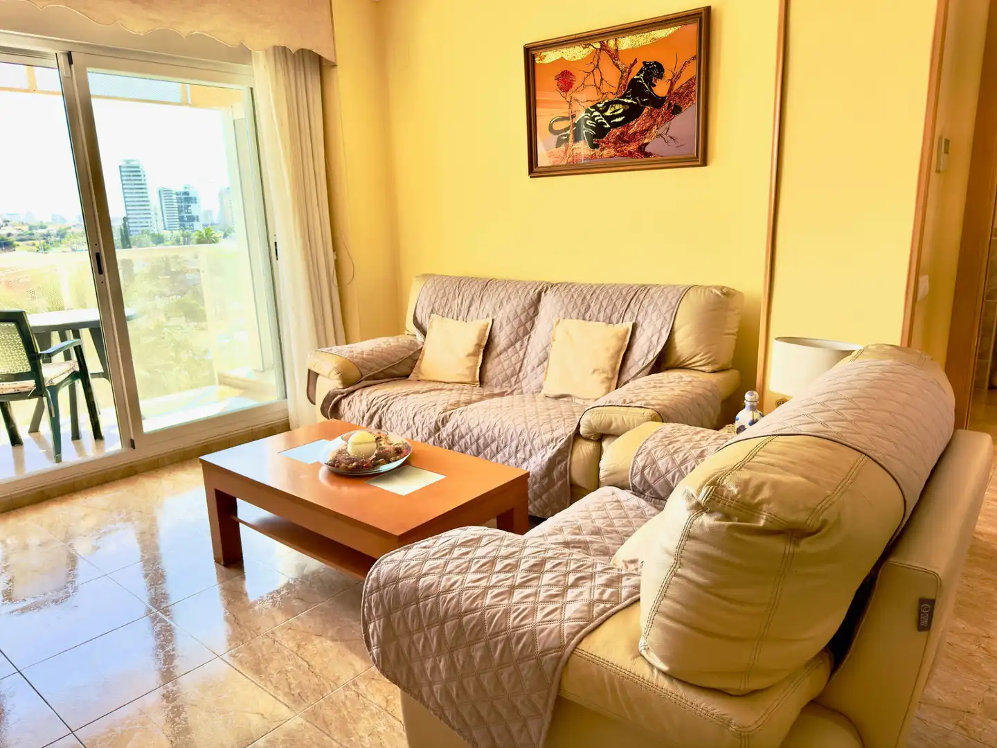 Sala de estar de Apartamento en venta en Calpe / Calp con Aire acondicionado, Calefacción y Trastero