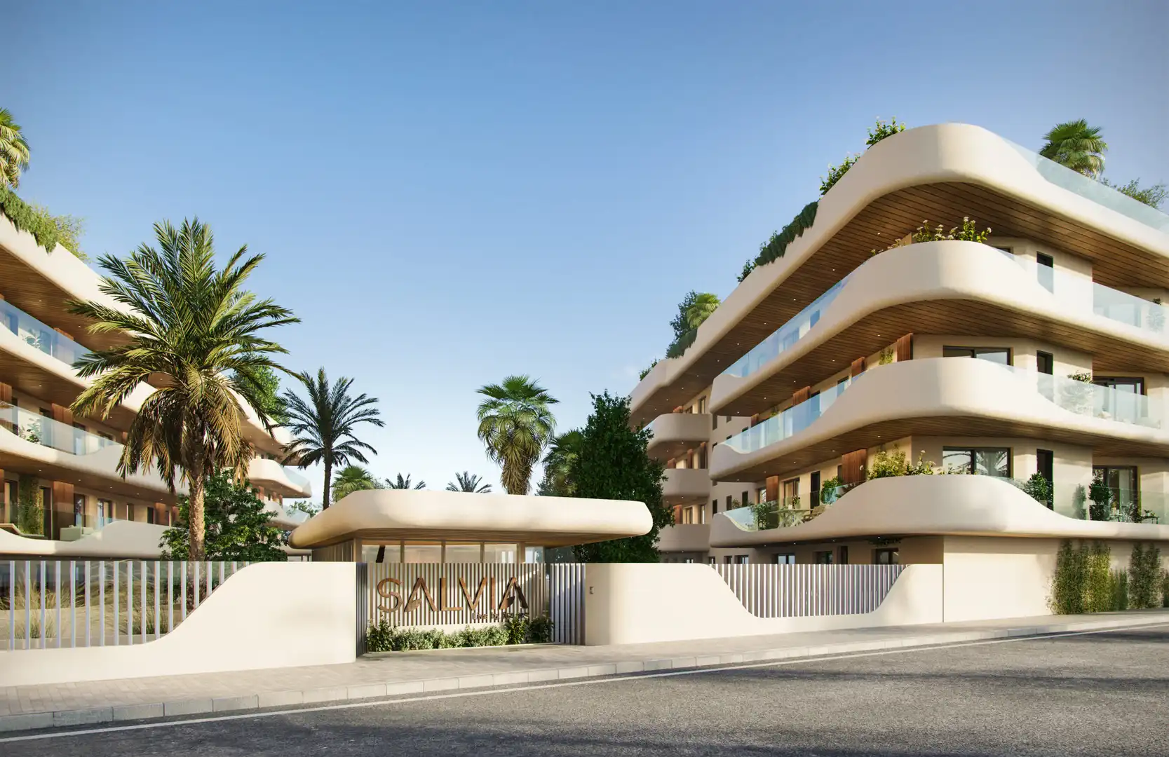 Exterior view of Apartments for sale in Marbella  with Air Conditioner, Terrace and Swimming Pool