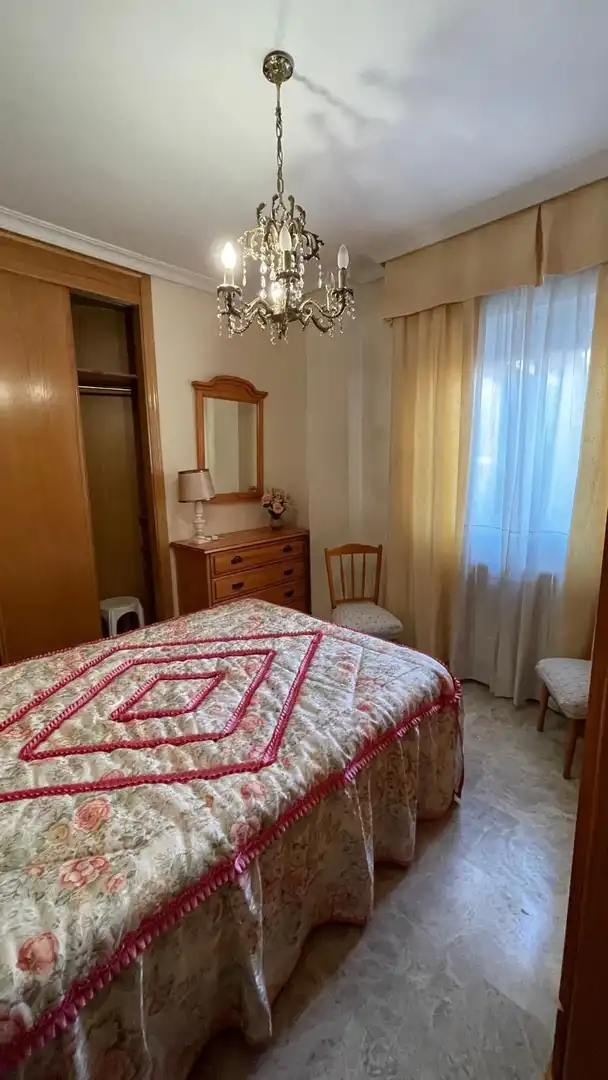 Bedroom of Apartments for rent in Ciudad Real  with Air Conditioner, Heating and Furnished