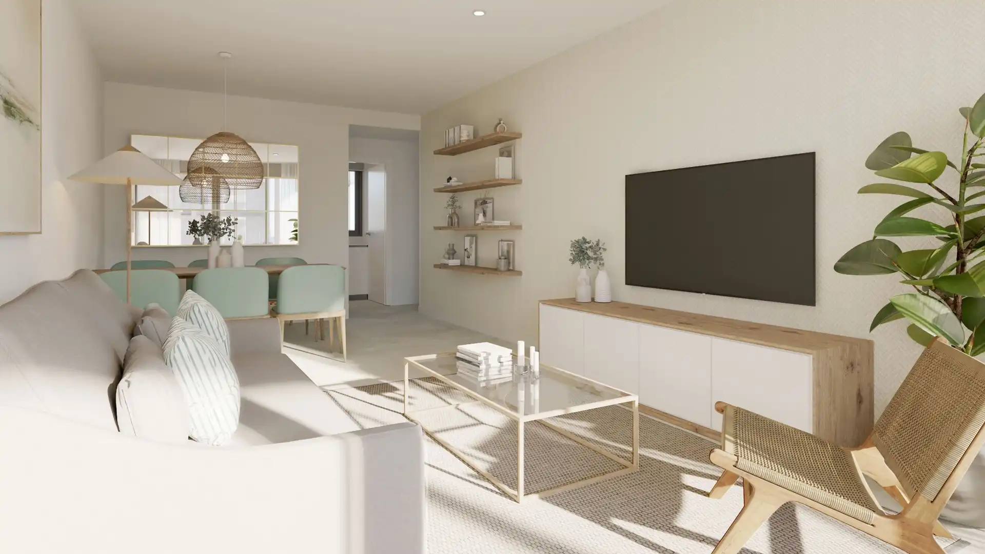 Living room of Flat for sale in Calvià  with Air Conditioner, Private garden and Terrace