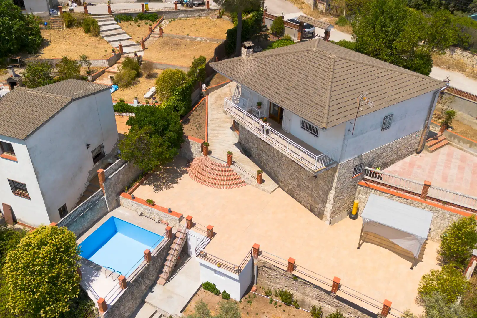 Vista exterior de Casa o xalet en venda en Mediona amb Calefacció, Jardí privat i Terrassa