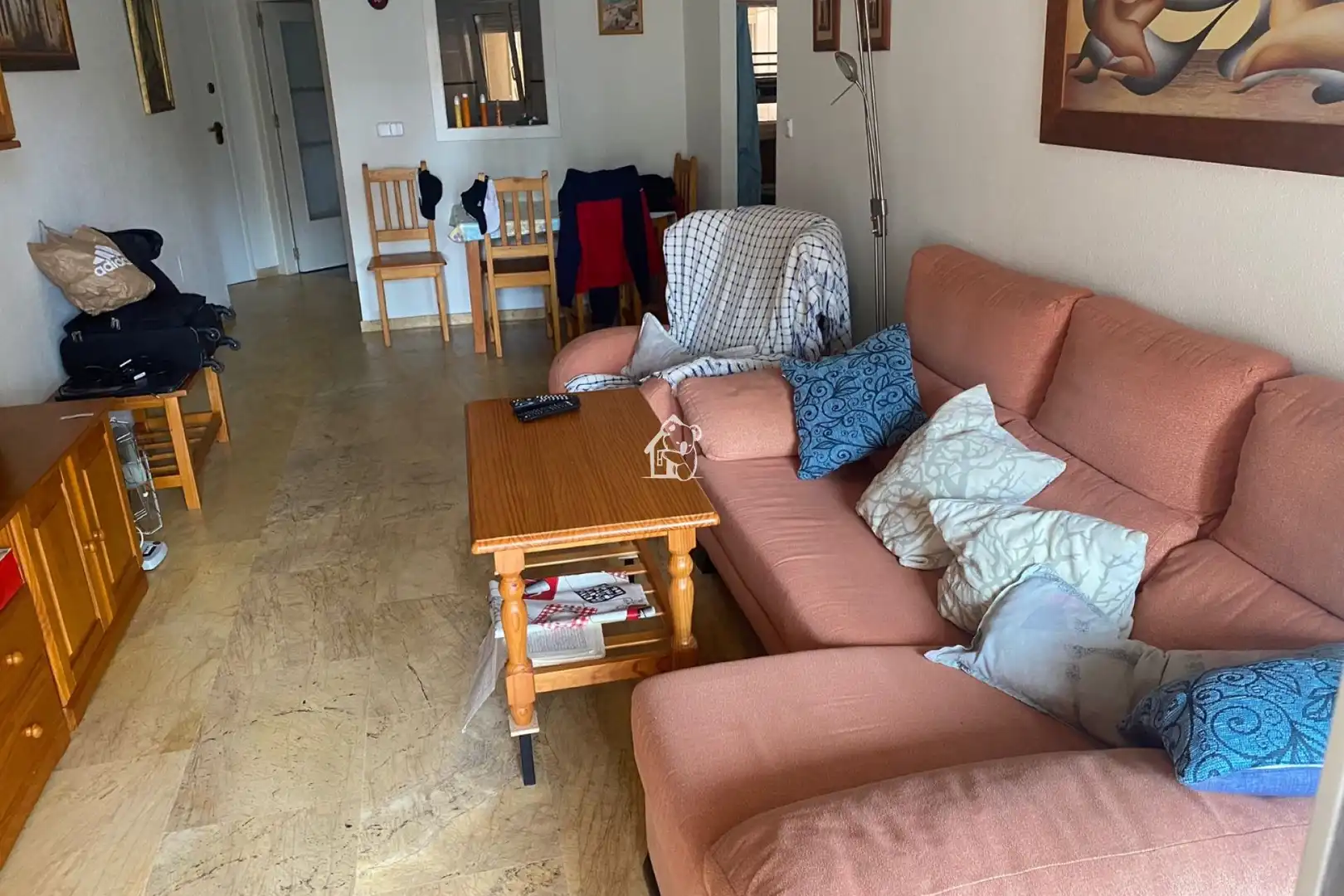 Sala d'estar de Apartament de lloguer en Orihuela amb Jardí privat, Terrassa i Traster