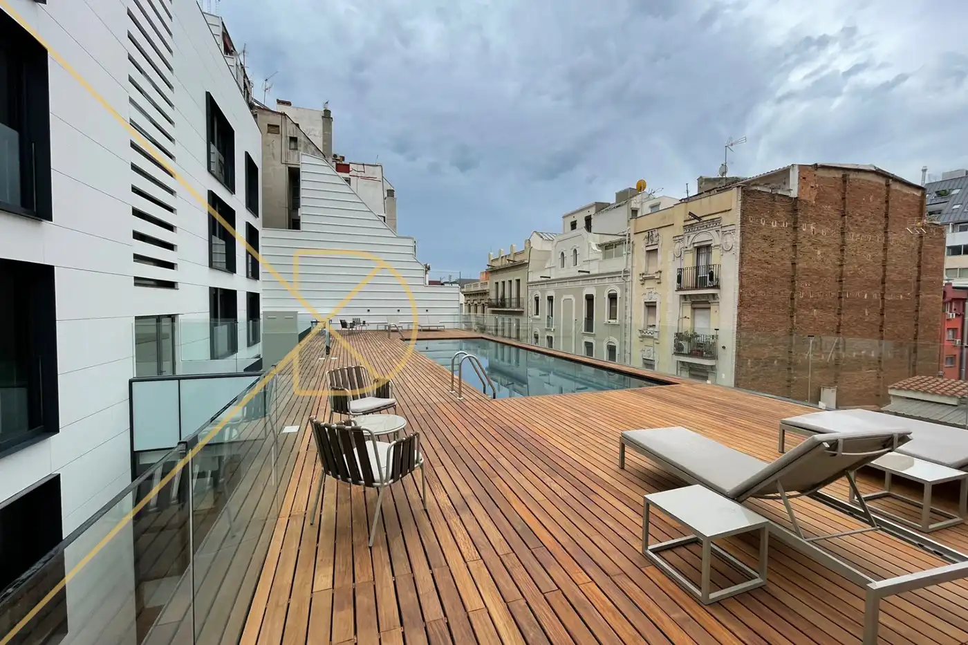 Terrasse von Wohnung zum Verkauf in Barcelona mit Klimaanlage, Heizung und Parkett