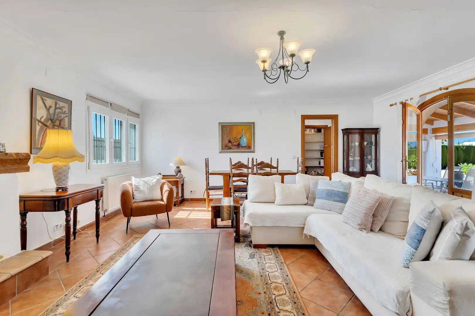 Living room of Houses for sale in Jávea / Xàbia  with Air Conditioner, Heating and Private garden