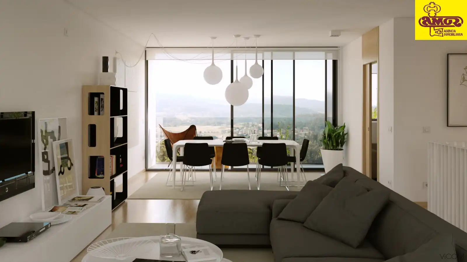 Sala de estar de Casa o chalet en venta en Santiago de Compostela  con Amueblado