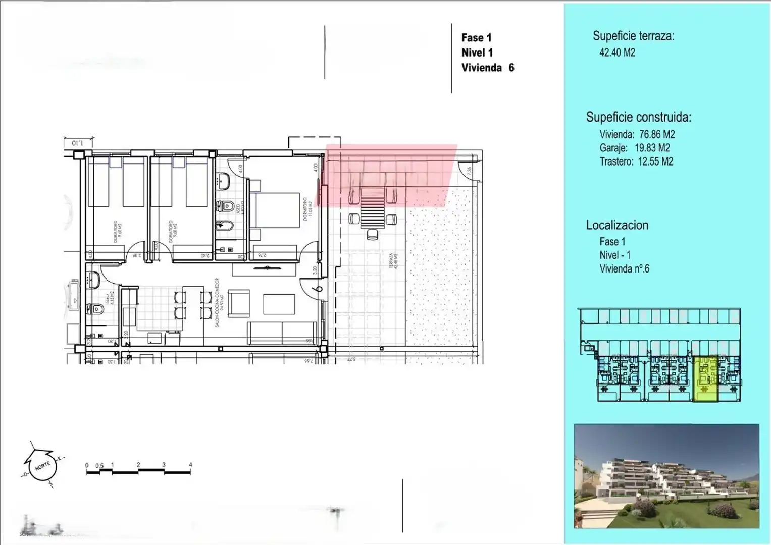 Apartment mit Pool zum Verkauf in Las Salinas, imagen 3