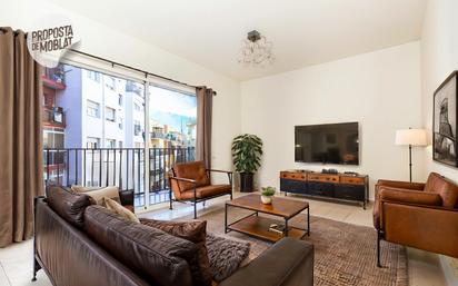 Living room of Flat for sale in  Barcelona Capital  with Terrace and Balcony