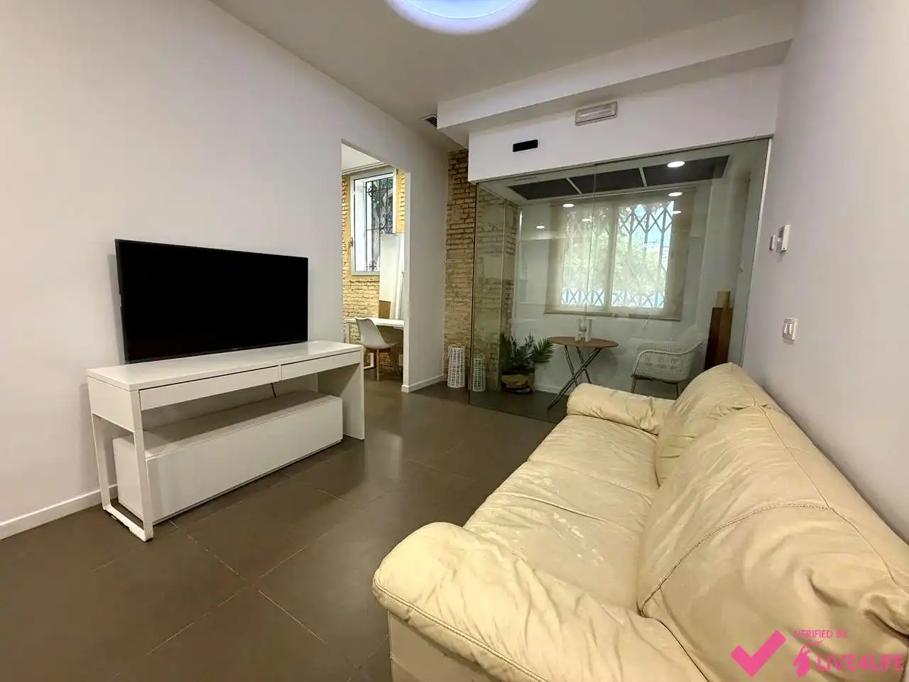 Sala de estar de Planta baja de alquiler en Valencia con Aire acondicionado, Terraza y Amueblado