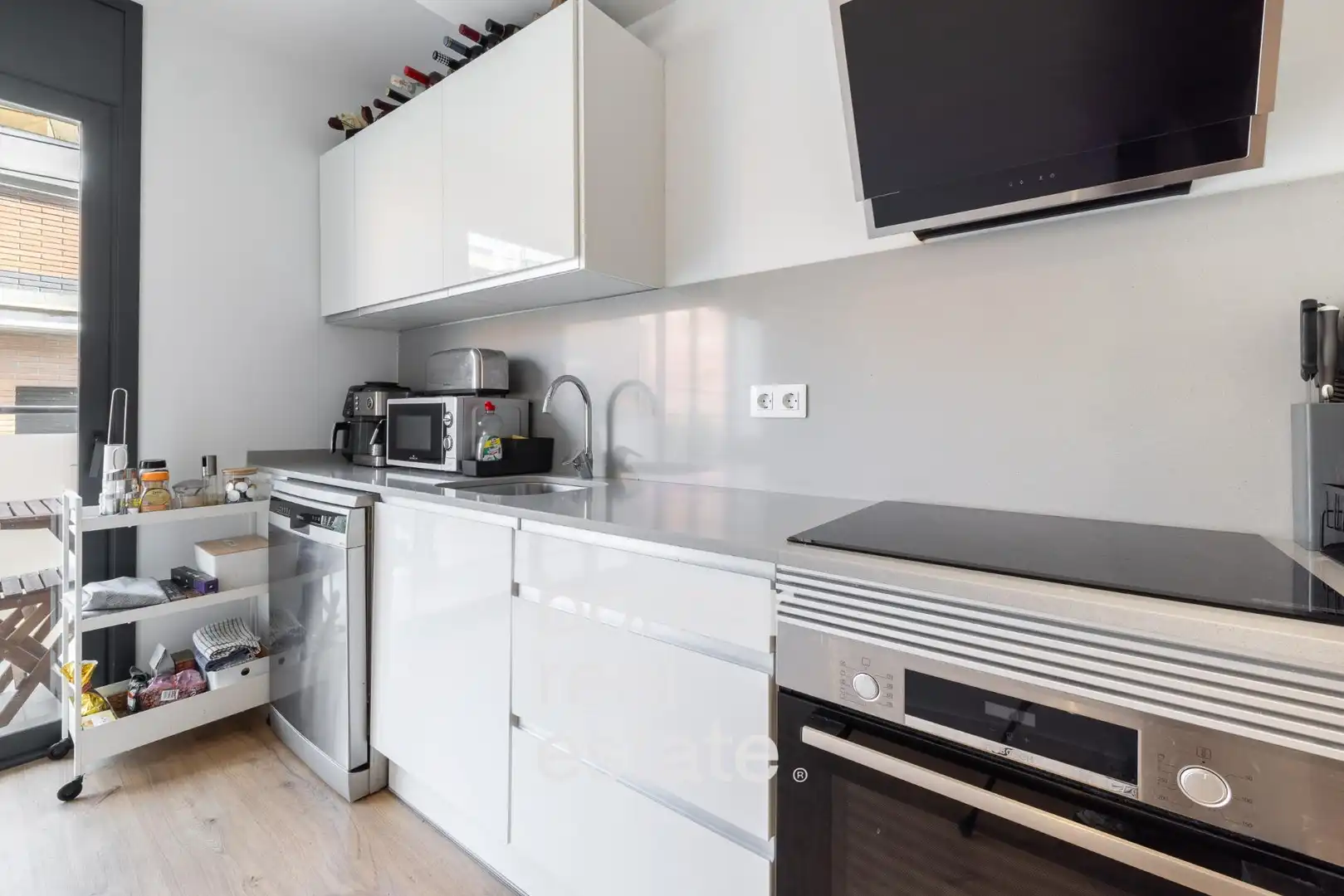 Kitchen of Flat for sale in Terrassa  with Air Conditioner, Heating and Parquet flooring
