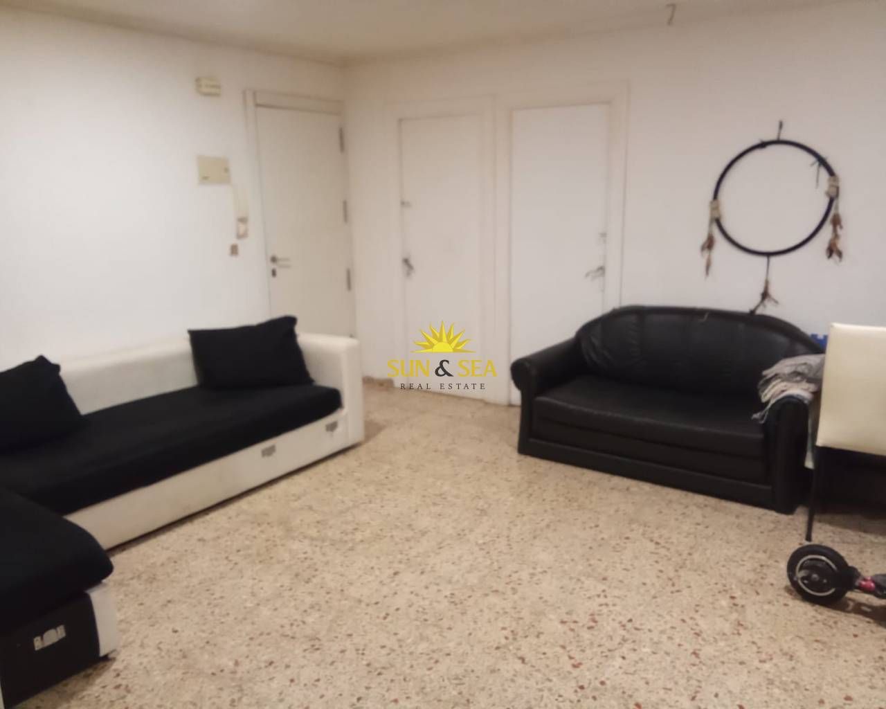 Sala d'estar de Apartament de lloguer en Santa Pola amb Aire condicionat, Calefacció i Moblat