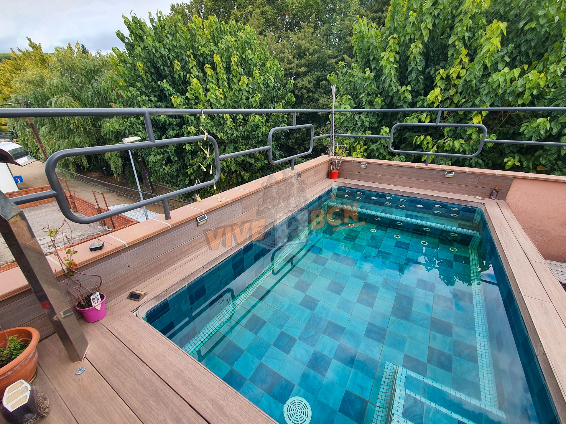 Piscina de Casa adosada en venda en Sant Celoni amb Aire condicionat, Calefacció i Parquet