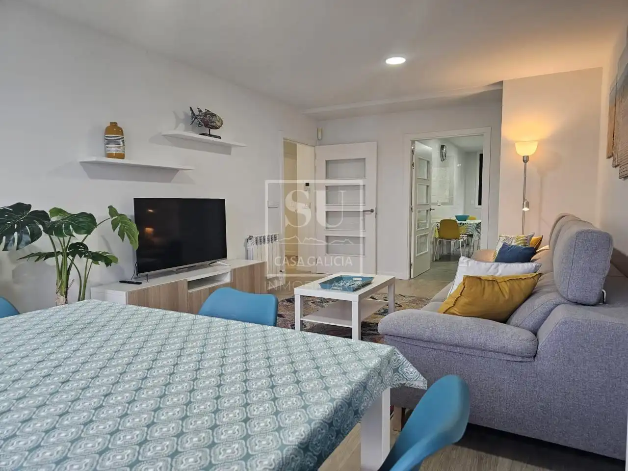 Sala de estar de Piso de alquiler en Baiona con Calefacción, Terraza y Trastero