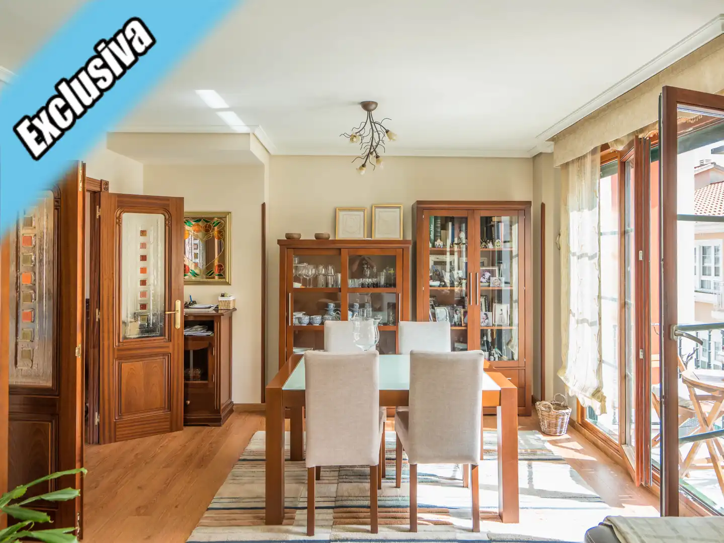 Esszimmer von Maisonette zum Verkauf in Laredo mit Heizung, Parkett und Balkon