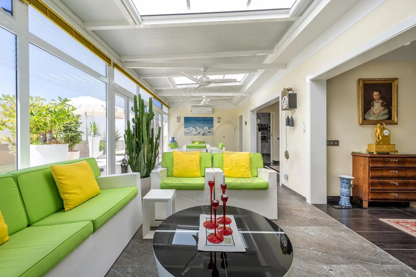 Terraza de Casa adosada en venta en San Bartolomé de Tirajana con Aire acondicionado, Jardín privado y Terraza