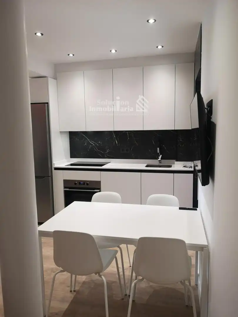 Kitchen of Flat for rent in Salamanca  with Heating, Terrace and Furnished