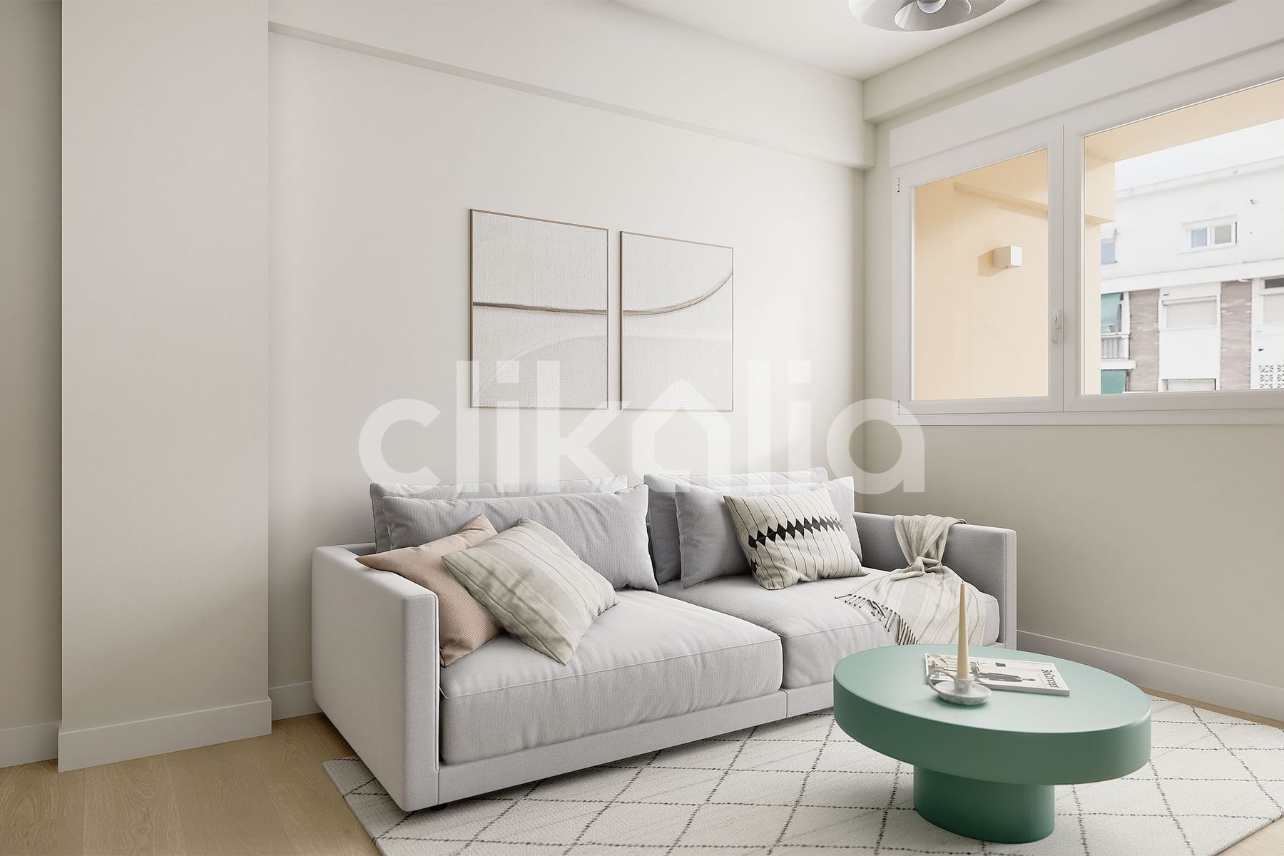 Sala d'estar de Pis en venda en Málaga Capital amb Aire condicionat, Terrassa i Balcó