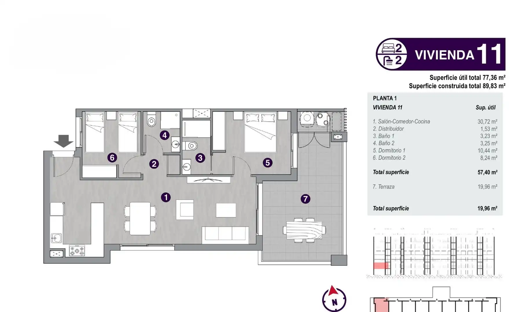 Apartament amb piscina en venda a Calle JOSE SAMPER GARCIA 1, imagen 16
