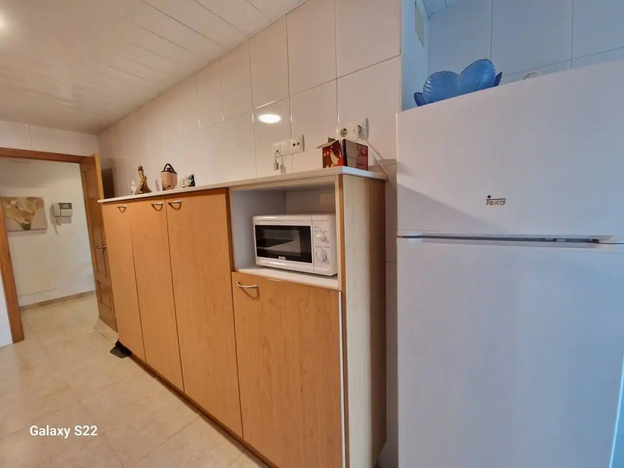 Cuina de Pis de lloguer en Cubelles amb Calefacció, Terrassa i Moblat