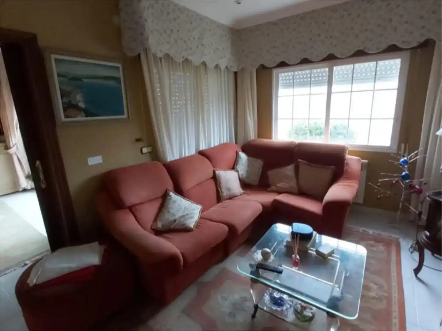 Living room of Houses for rent in Sanxenxo  with Balcony