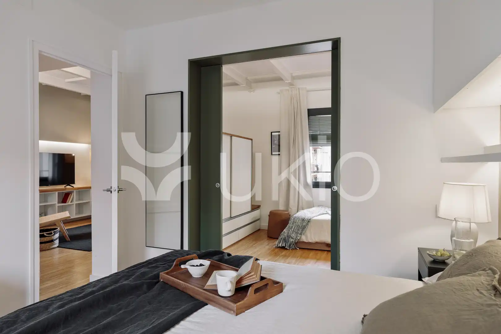 Habitación de Apartamento de alquiler en Barcelona con Aire acondicionado, Calefacción y Amueblado