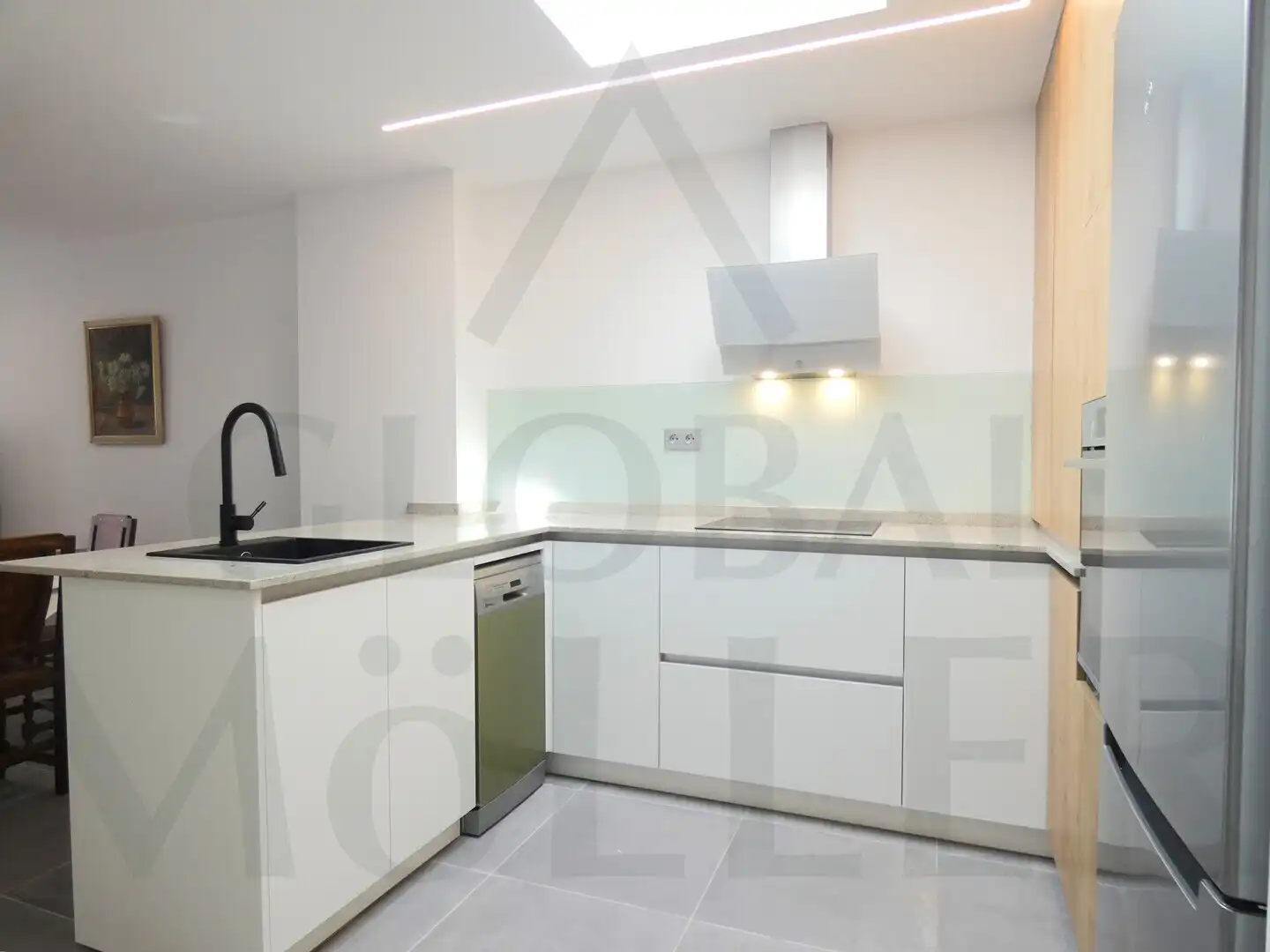 Cocina de Piso de alquiler en Cartagena con Aire acondicionado, Amueblado y Horno