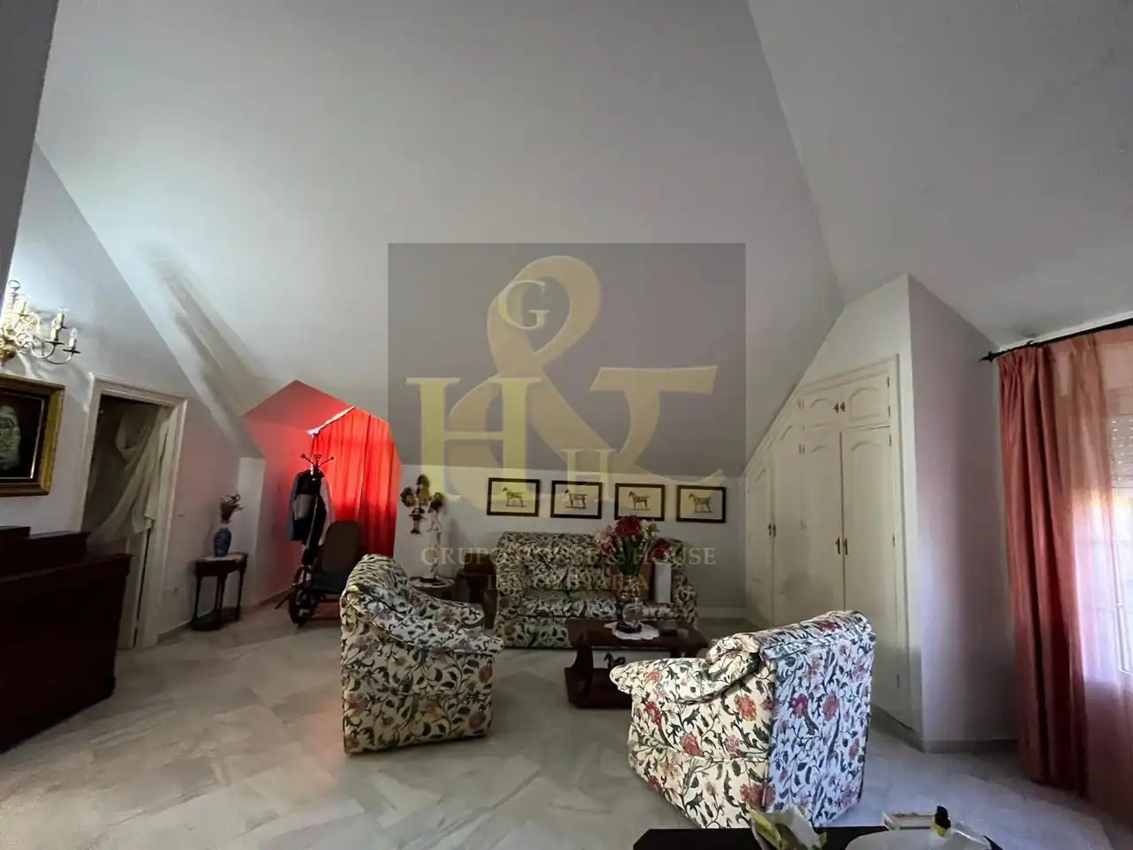 Living room of Houses for sale in Sanlúcar de Barrameda  with Air Conditioner, Private garden and Terrace