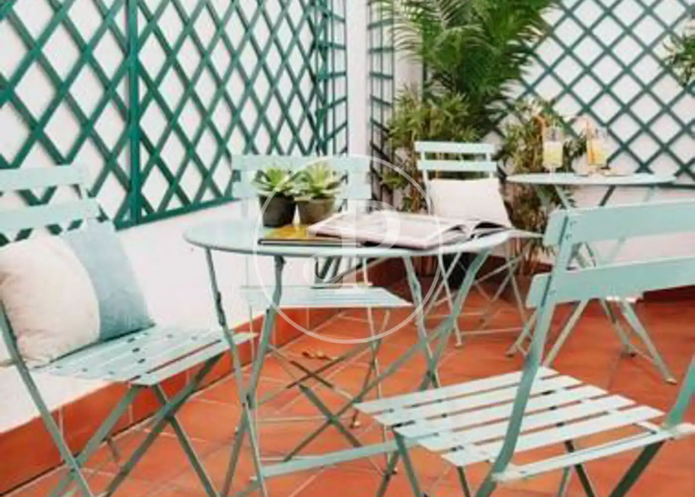Terrace of Flat for rent in Madrid  with Air Conditioner, Heating and Private garden