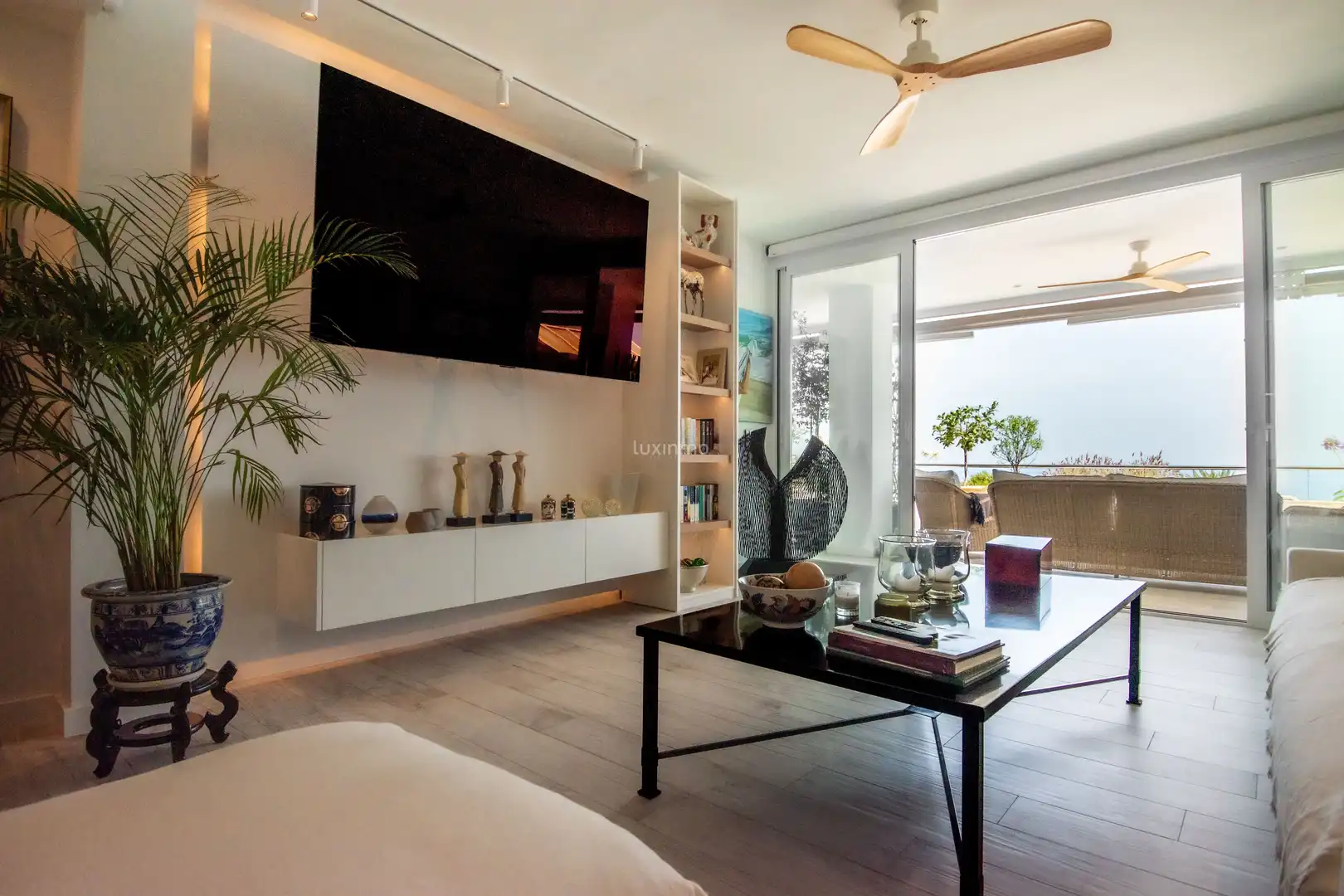 Sala de estar de Ático en venta en Altea con Aire acondicionado, Jardín privado y Terraza