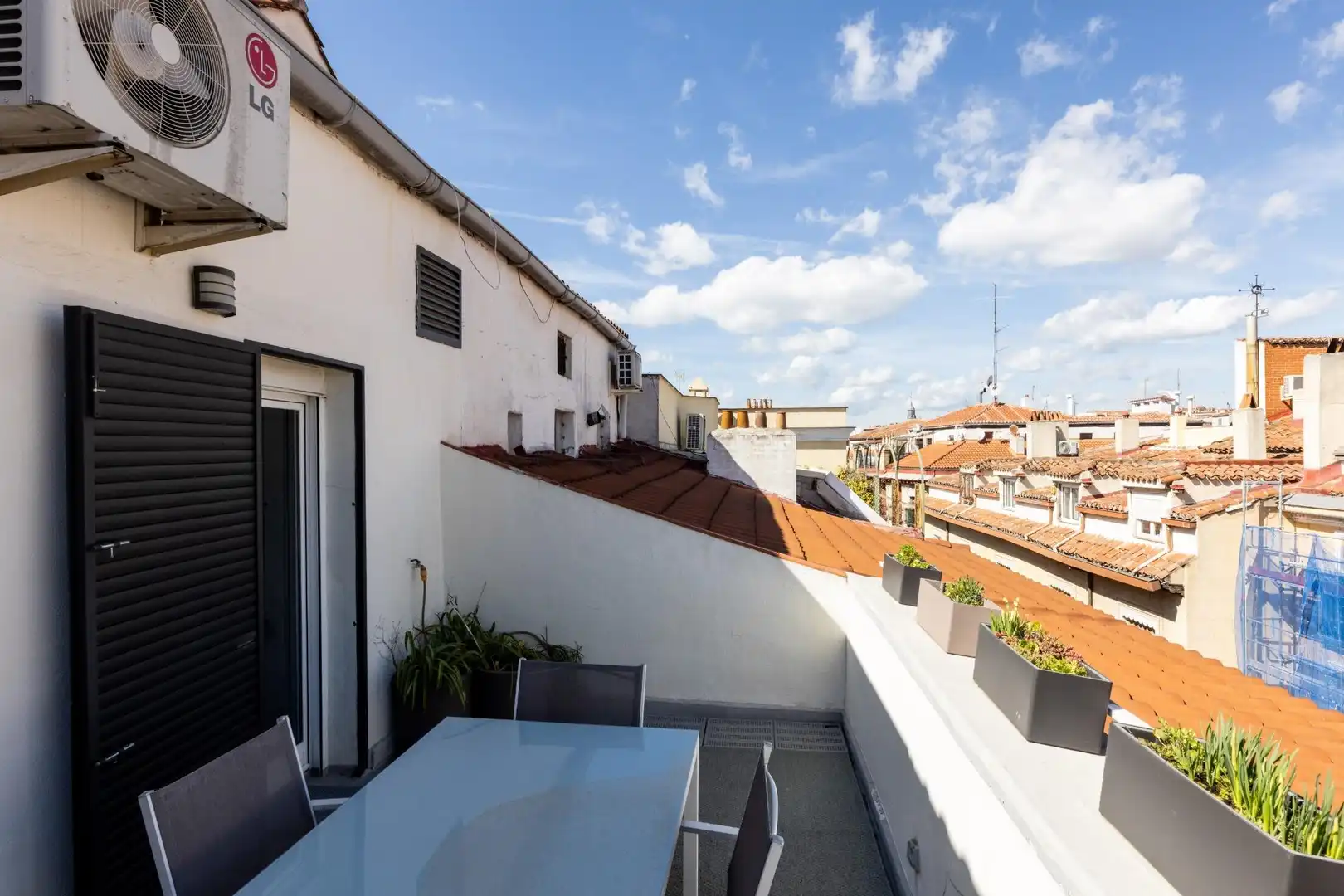 Terrasse von Dachboden zur Miete in Madrid mit Klimaanlage, Heizung und Terrasse