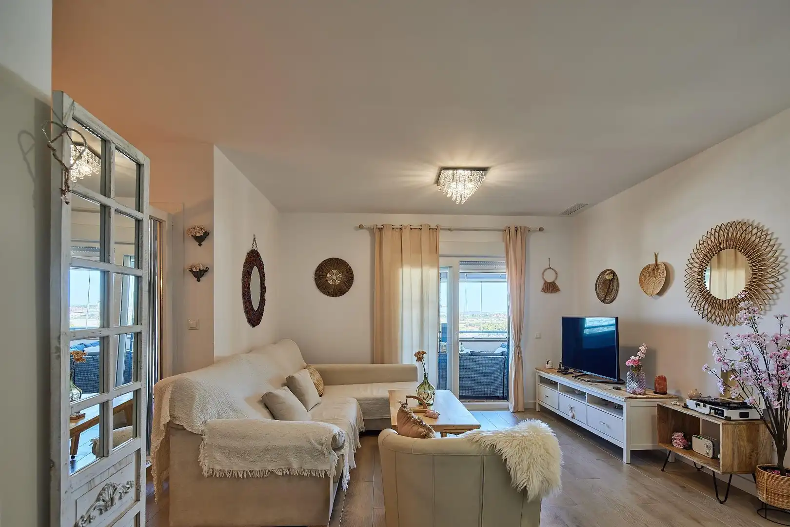 Sala de estar de Piso en venta en Chiclana de la Frontera con Aire acondicionado y Terraza