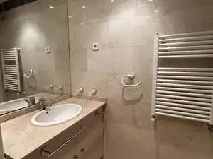 Bathroom of Flat for rent in Madrid  with Air Conditioner, Heating and Parquet flooring