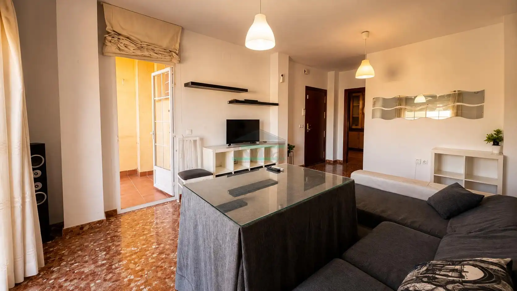 Sala d'estar de Pis en venda en Atarfe amb Aire condicionat, Terrassa i Moblat