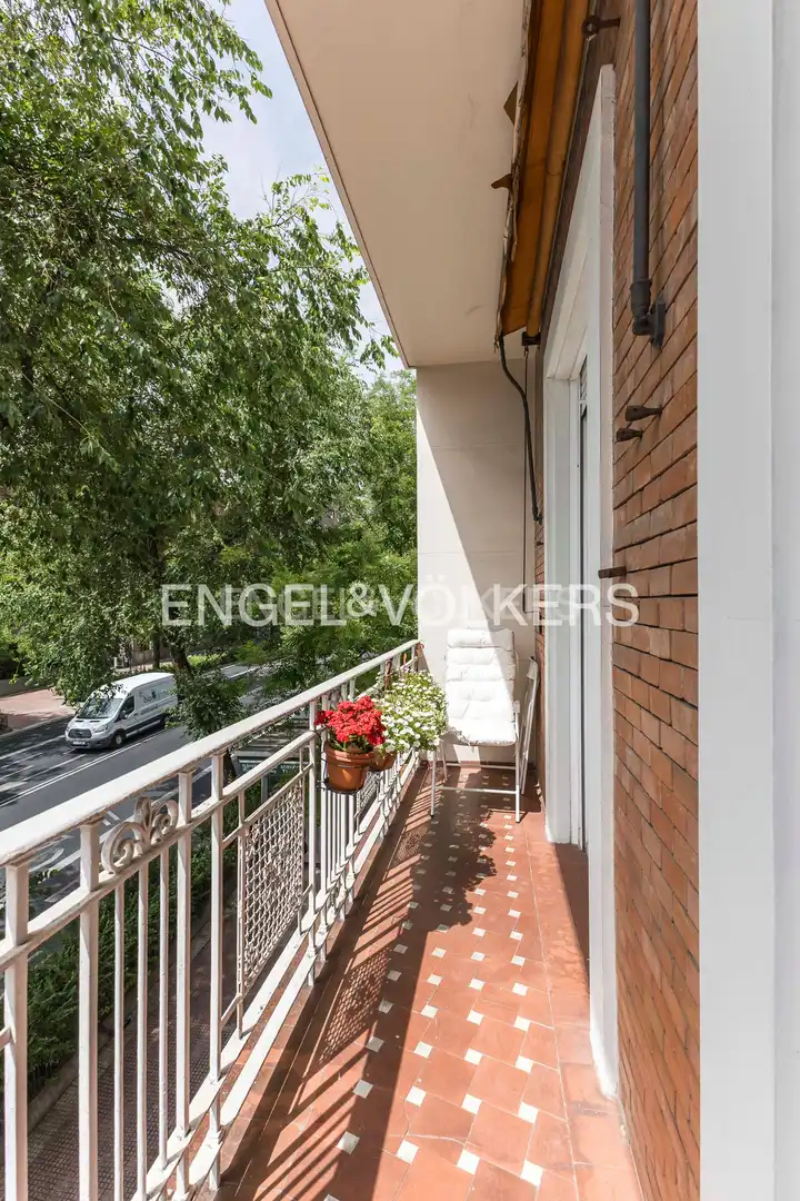 Balcony of Flat for rent in Madrid  with Air Conditioner, Heating and Balcony