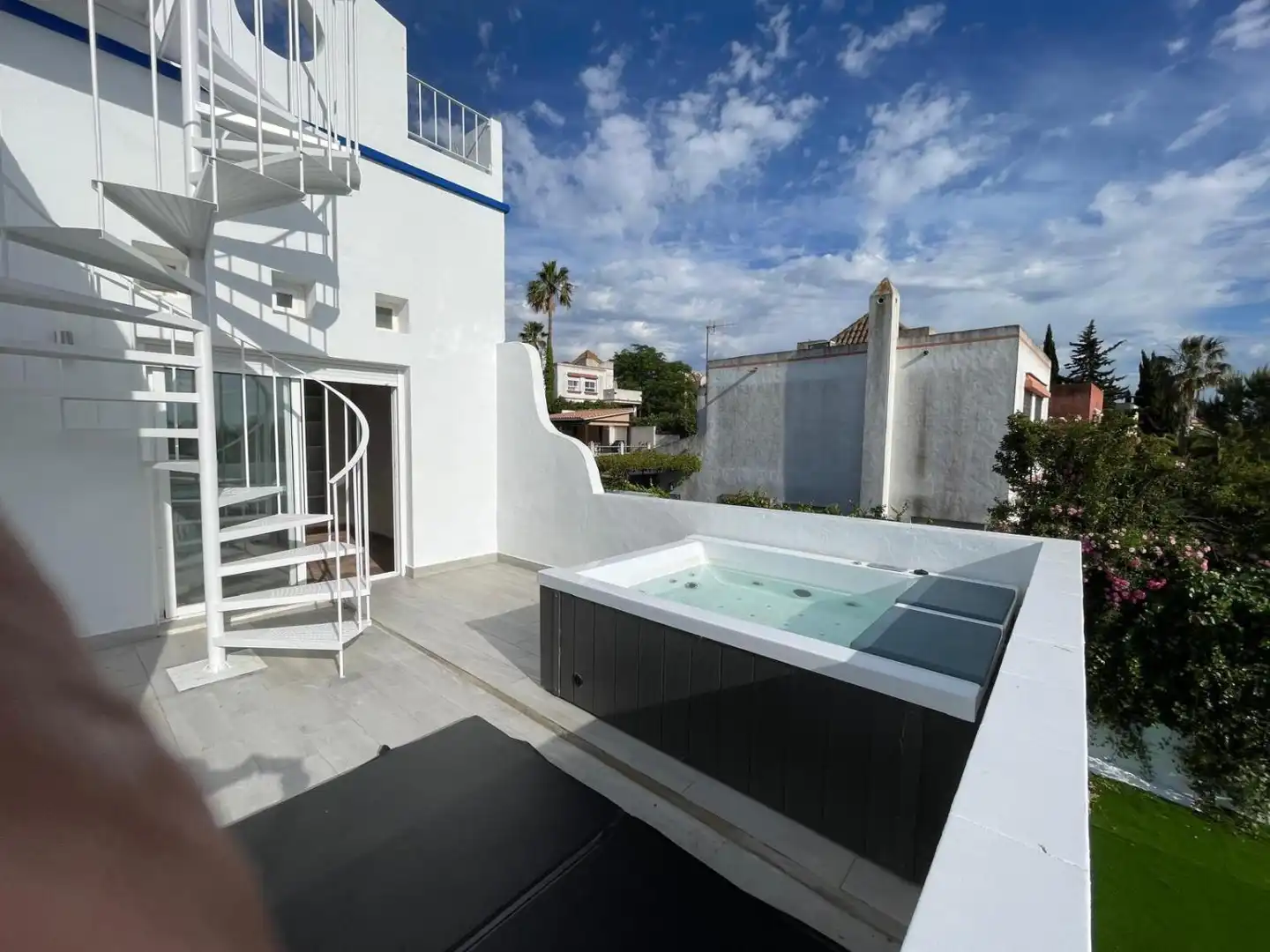 Terraza de Casa o chalet de alquiler en Sanlúcar de Barrameda con Aire acondicionado, Jardín privado y Terraza