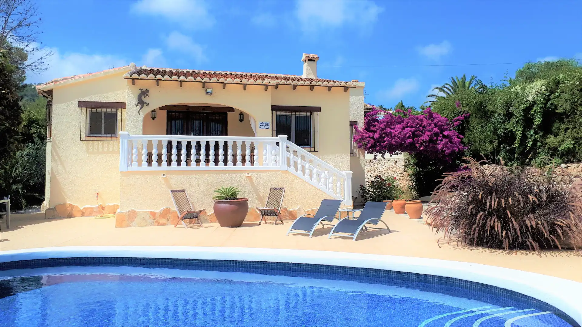 Piscina de Casa o xalet en venda en Benissa amb Aire condicionat, Calefacció i Jardí privat
