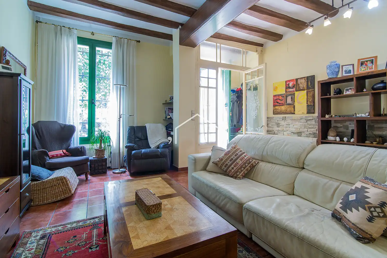 Living room of Country homes for sale in El Masnou  with Heating, Private garden and Terrace