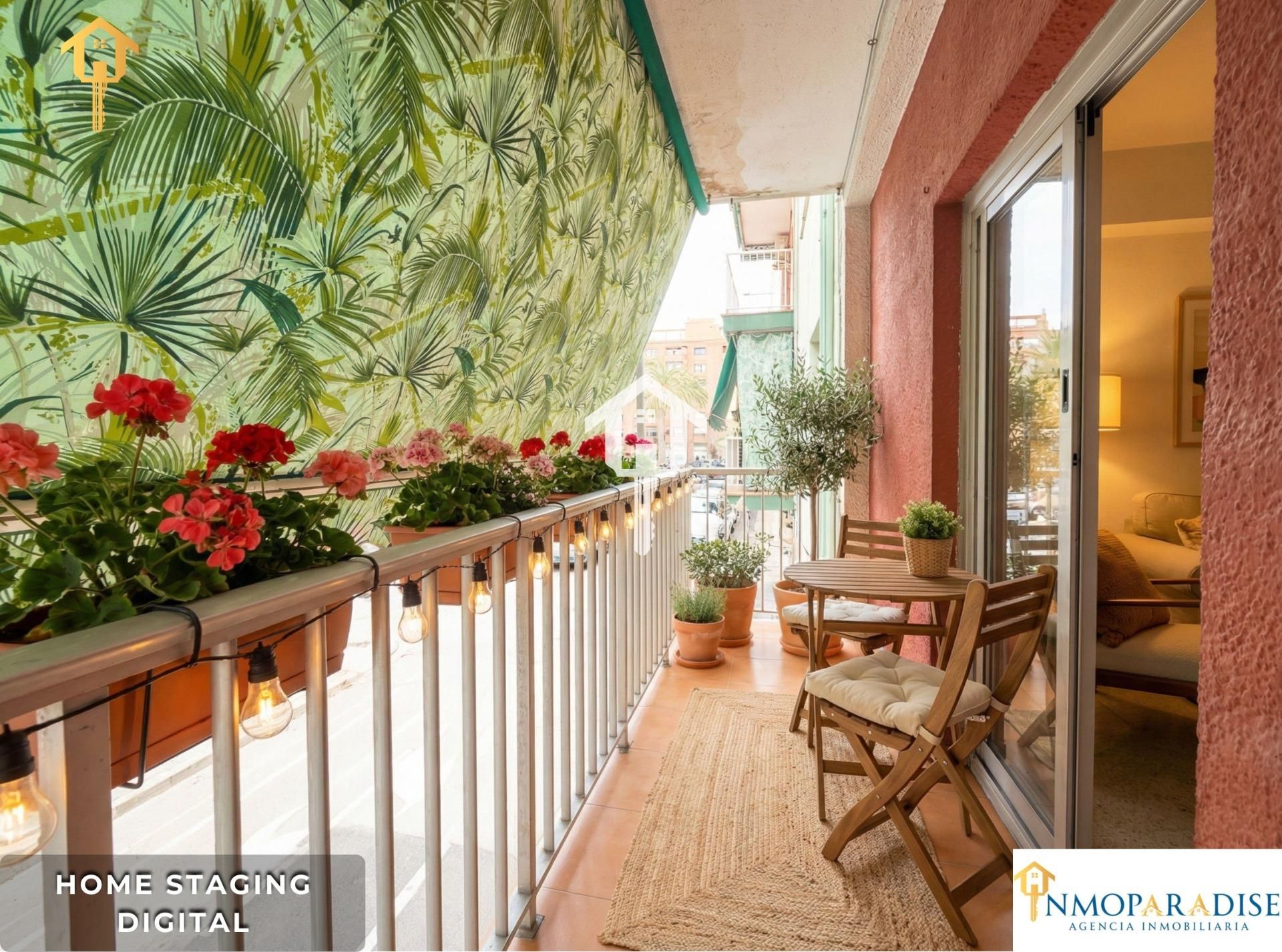 Balcony of Flat for sale in Alicante / Alacant  with Air Conditioner, Furnished and Balcony