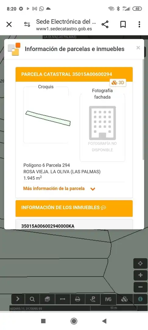 Parking de Residencial en venta en La Oliva