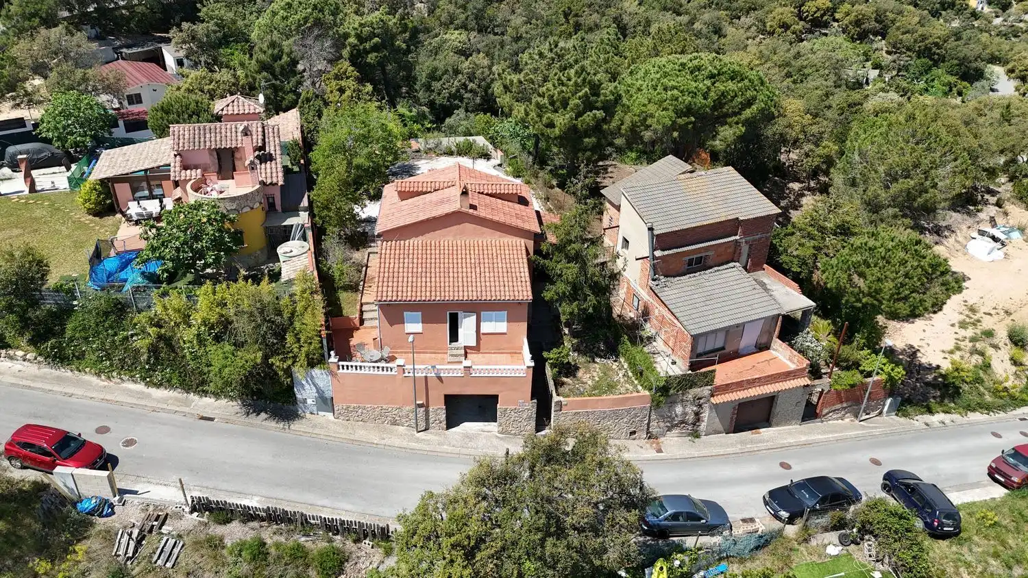 Vista exterior de Casa o xalet en venda en Llagostera amb Jardí privat, Terrassa i Traster