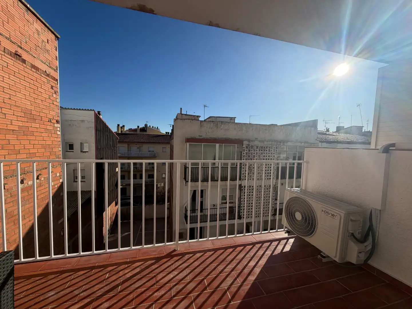 Balcony of Flat for sale in Roses  with Air Conditioner, Parquet flooring and Terrace