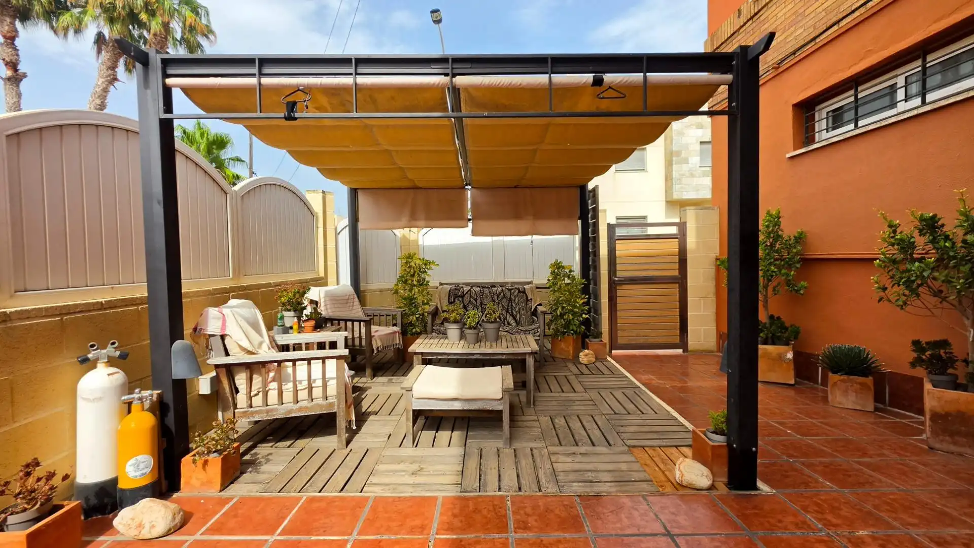 Terrassa de Casa o xalet en venda en Cartagena amb Aire condicionat, Calefacció i Jardí privat