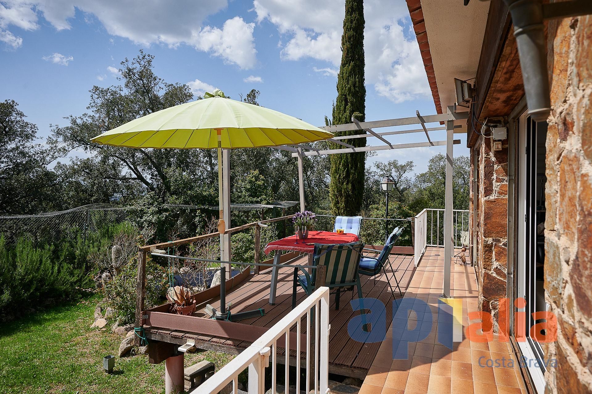 Terrassa de Casa o xalet en venda en Santa Cristina d'Aro amb Calefacció i Jardí privat