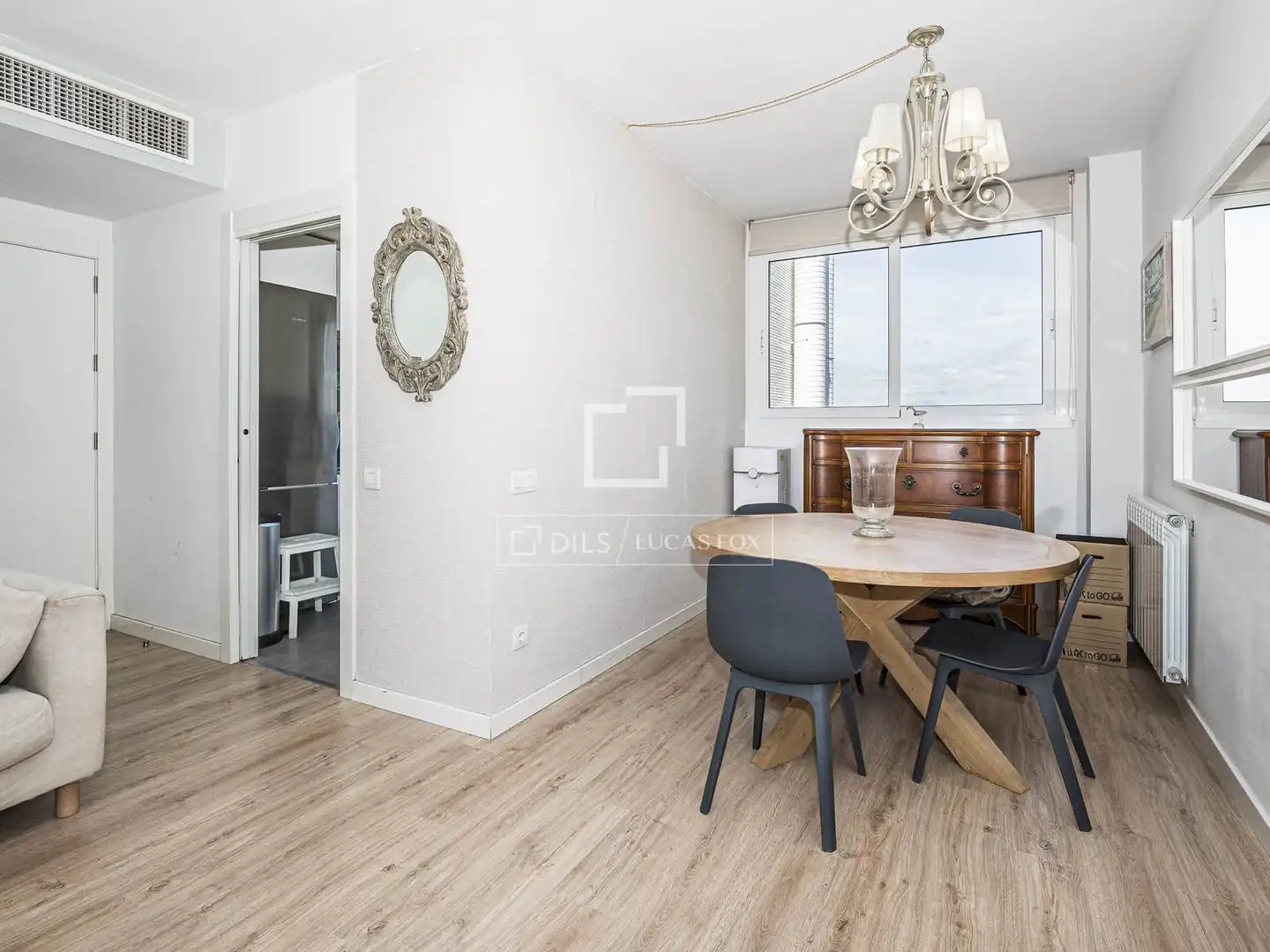 Esszimmer von Wohnung zum Verkauf in Sant Cugat del Vallès mit Klimaanlage, Terrasse und Schwimmbad