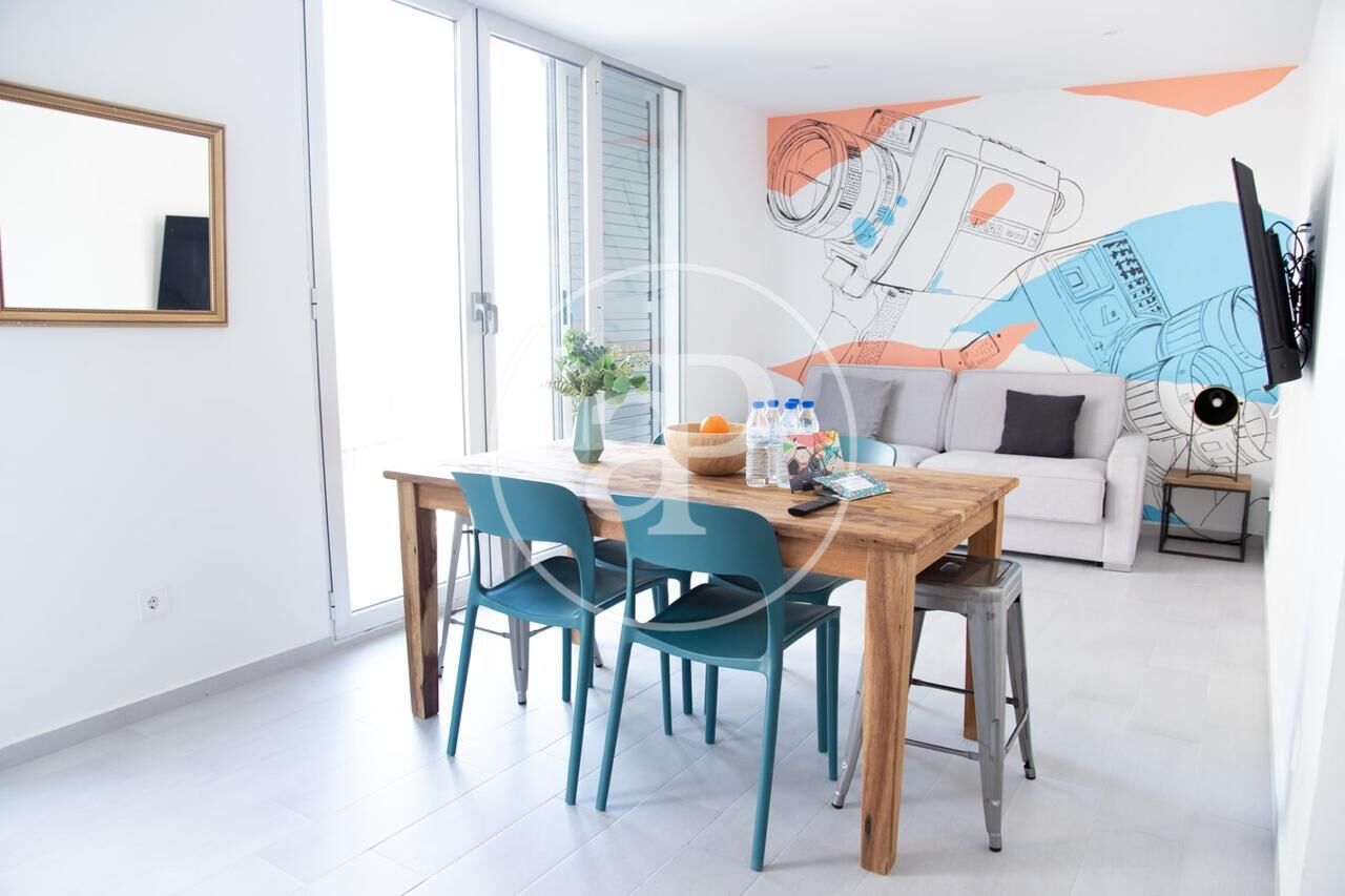 Menjador de Pis de lloguer en  Valencia Capital amb Aire condicionat, Calefacció i Moblat