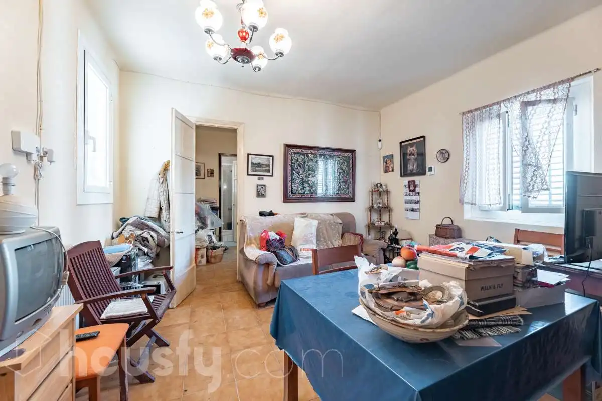 Sala de estar de Piso en venta en Barcelona con Amueblado