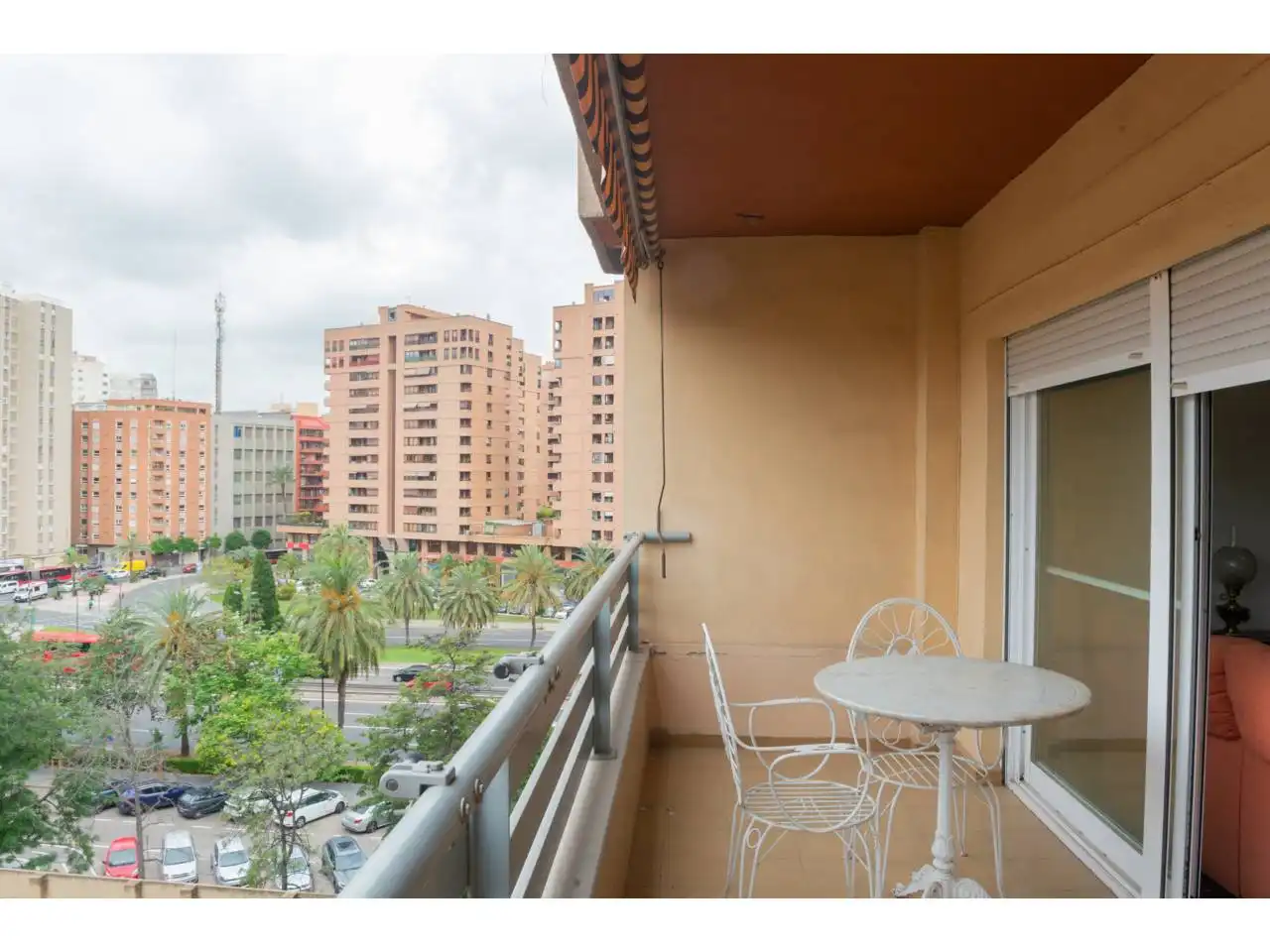 Balcony of Flat for sale in Valencia  with Air Conditioner, Terrace and Furnished