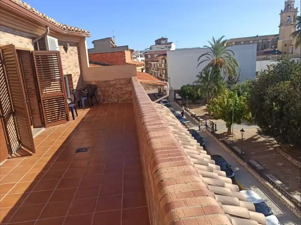 Terrasse von Dachboden zum Verkauf in Benigànim mit Klimaanlage, Heizung und Terrasse