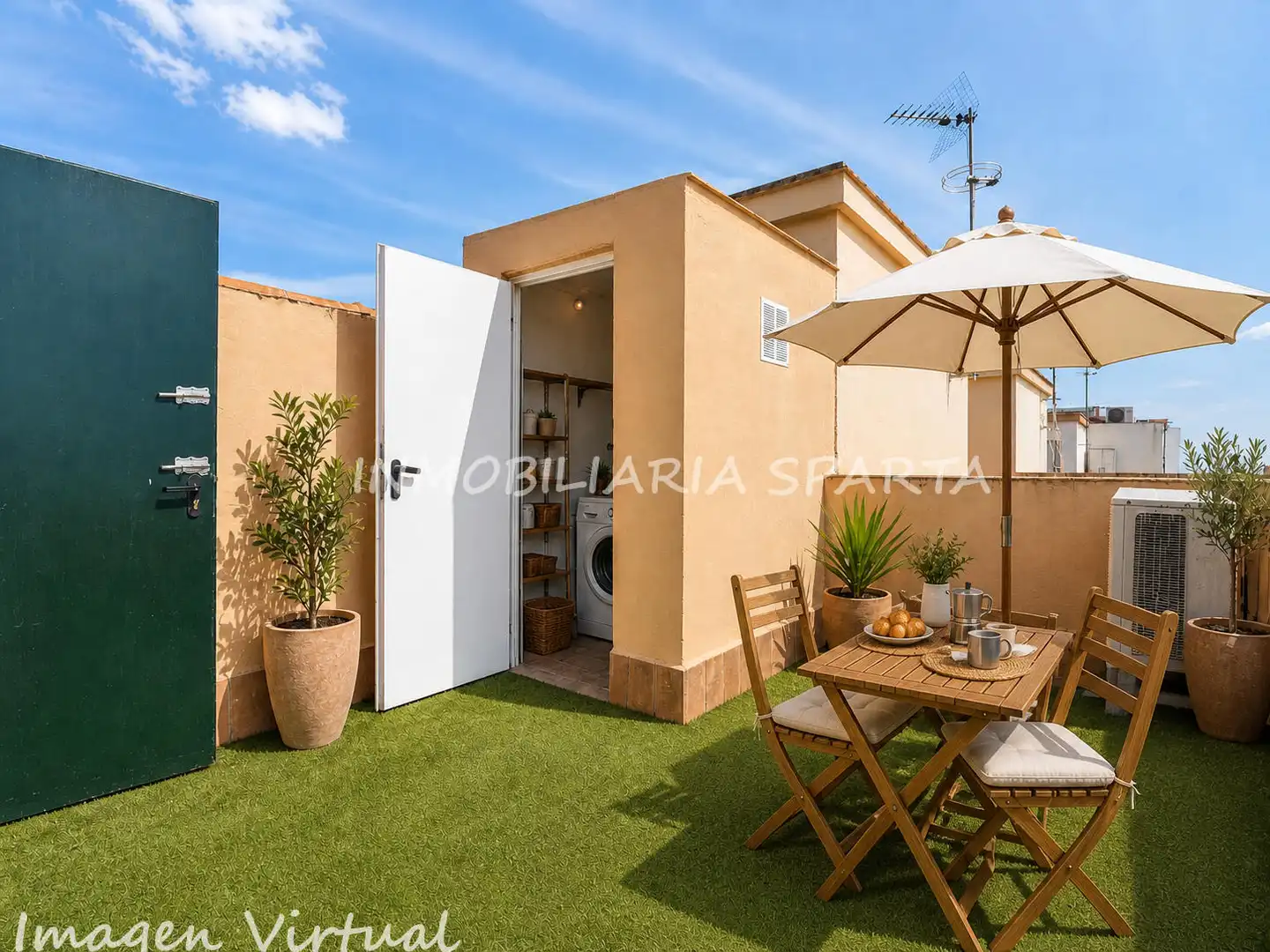 Terrace of Detached homes for sale in Bollullos de la Mitación  with Air Conditioner, Terrace and Oven