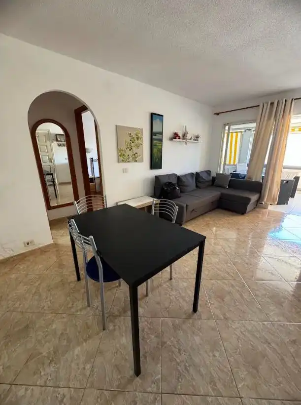 Sala de estar de Apartamento en venta en Mogán con Terraza, Amueblado y Lavadora